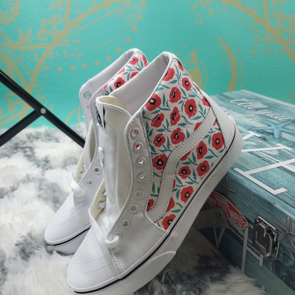 Vans Sk8-HI Flowers 💐😍♥ (cl) - Picture 5 of 14